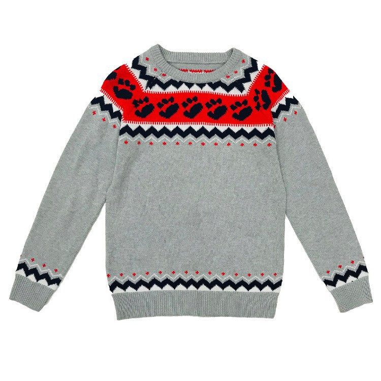 Women's Round Neck Multicolor Loose Pullover Sweaters