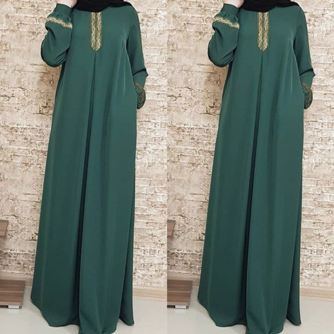 Robe longue ample à imprimé ethnique pour femmes