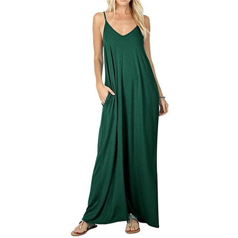 Women's Sexy Dress Solid Color Loose Casual Dresses