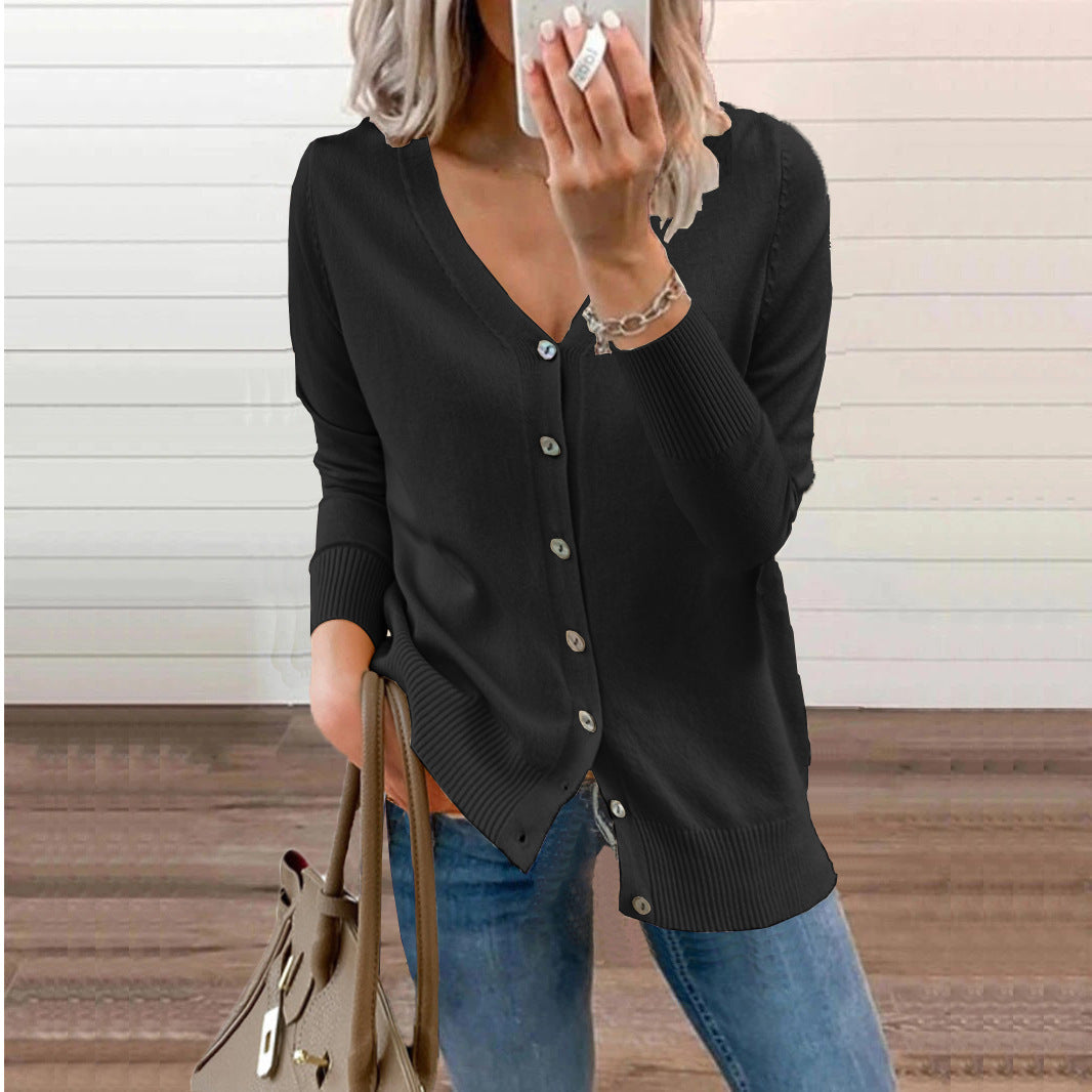 Women's Classic Glamorous Knitted Loose Outer Blouses