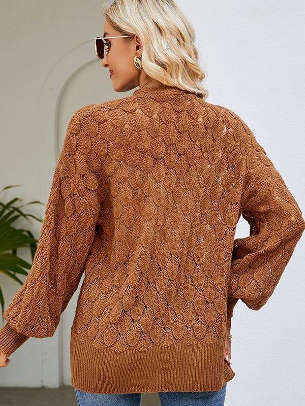 Damen-Pullover im lockeren und lockeren Stil mit mittellangem Design