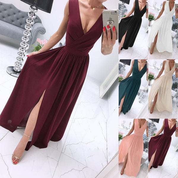 Women's Cool Summer Solid Color Dress Dresses