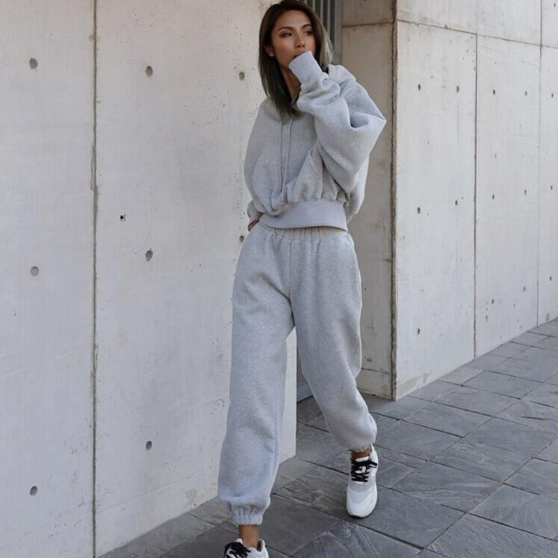 Sweat-shirt décontracté et charmant pour femmes, costumes de sport