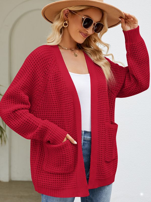 Women's Idle Style Knitted Retro Design Mid-length Sweaters