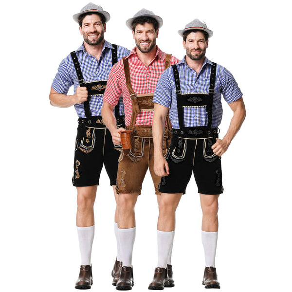 Herren bestickte Bieroveralls, deutsche Party-Verpackungskostüme