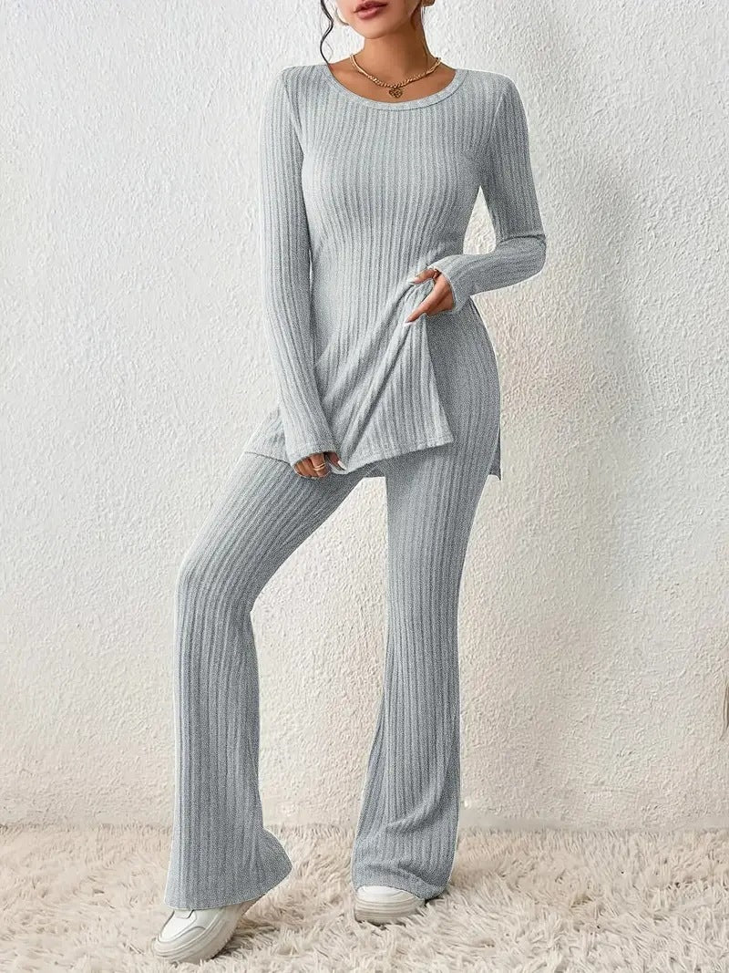 Women's Solid Color Casual Slim Home Daily Suits