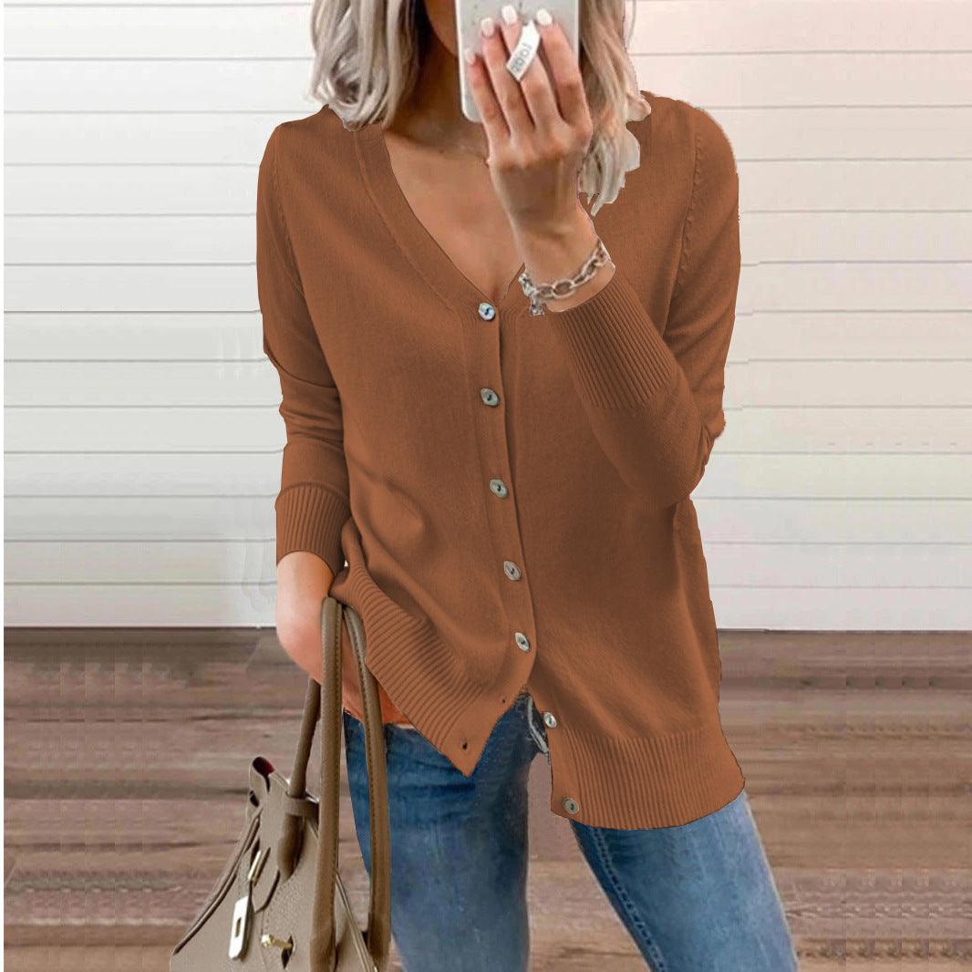 Women's Classic Glamorous Knitted Loose Outer Blouses