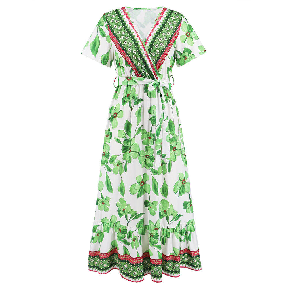 Summer Retro Exotic Printed Bohemian Seaside Dresses