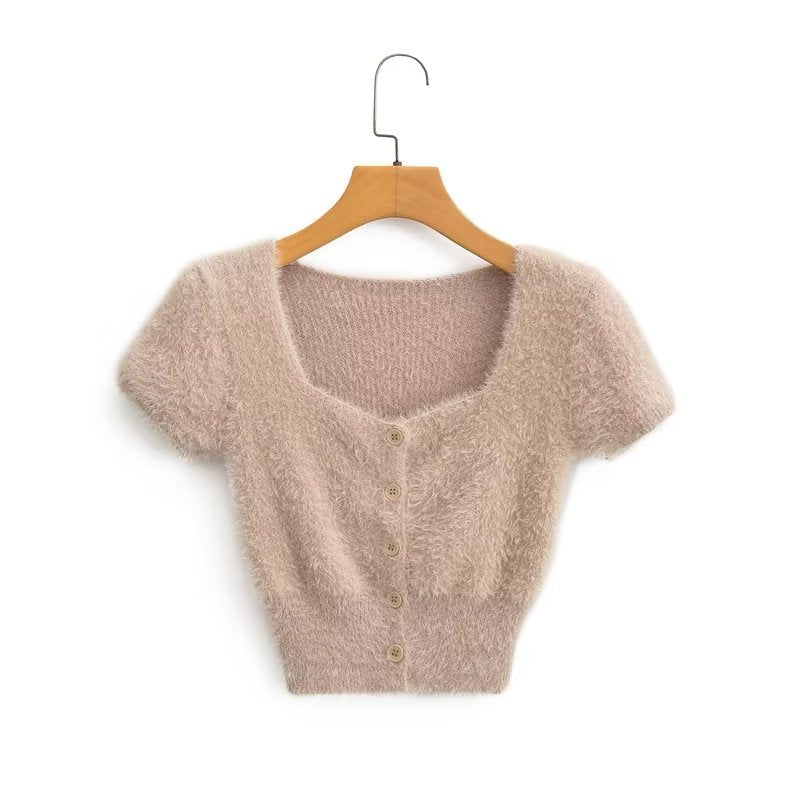 Damen Herbstpullover mit Rundhalsausschnitt und süßer Eleganz