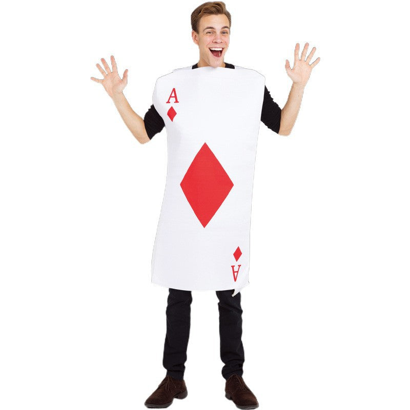 Halloween Fun Playing Cards Party Performance Costumes