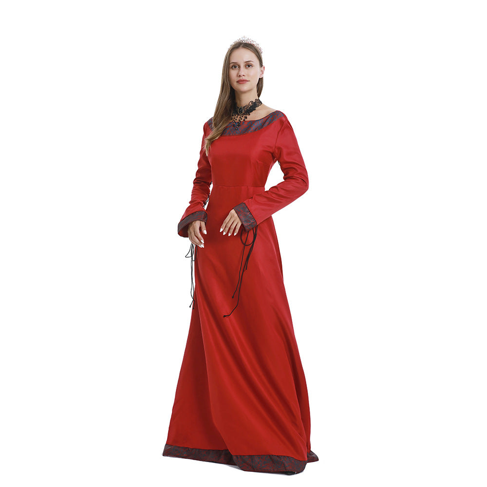 Robe longue de cour pour femmes, Costumes médiévaux classiques mi-longs