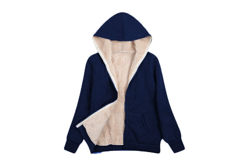 Women's Comfortable Classy Large Plush Hooded Sweaters