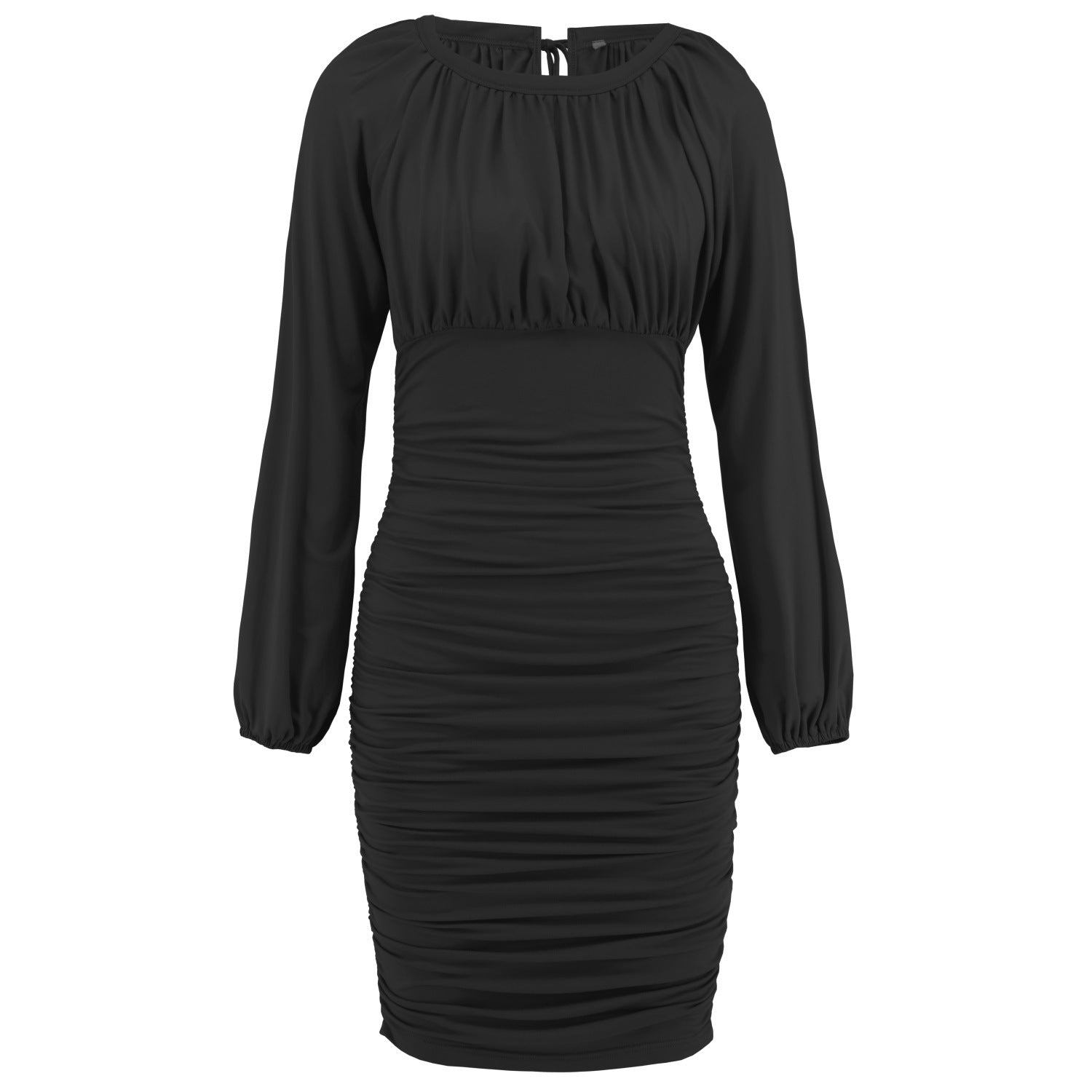 Robe longue plissée à laçage sexy pour femmes