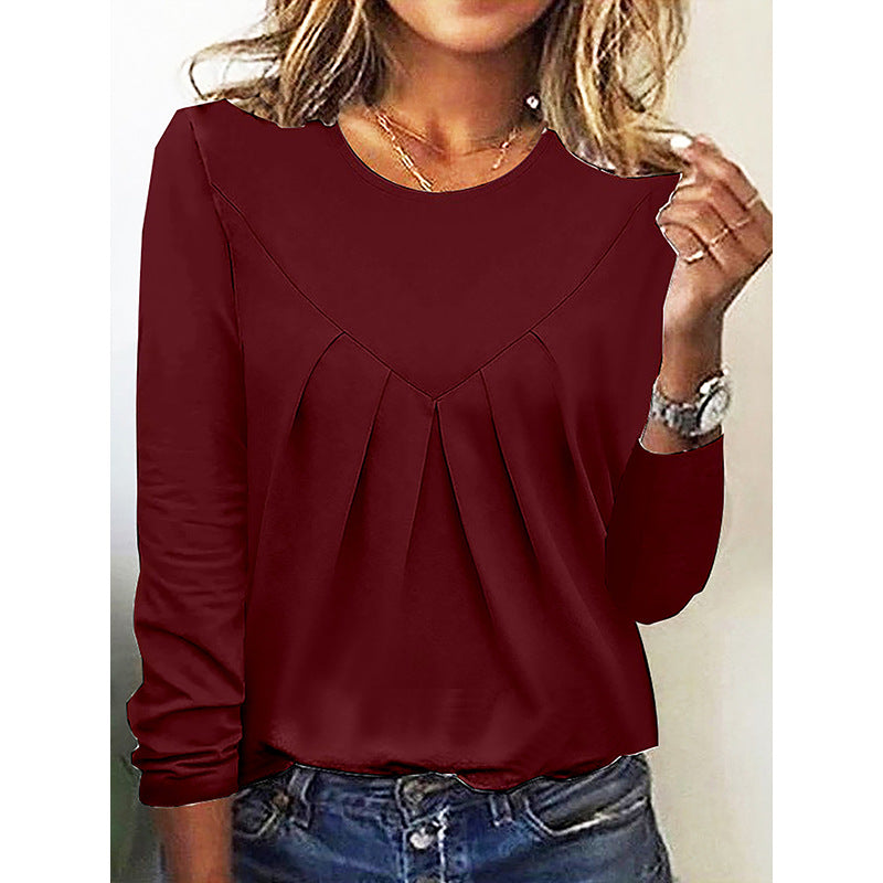 Daily Home Simple Elegant Style Commuter Blouses