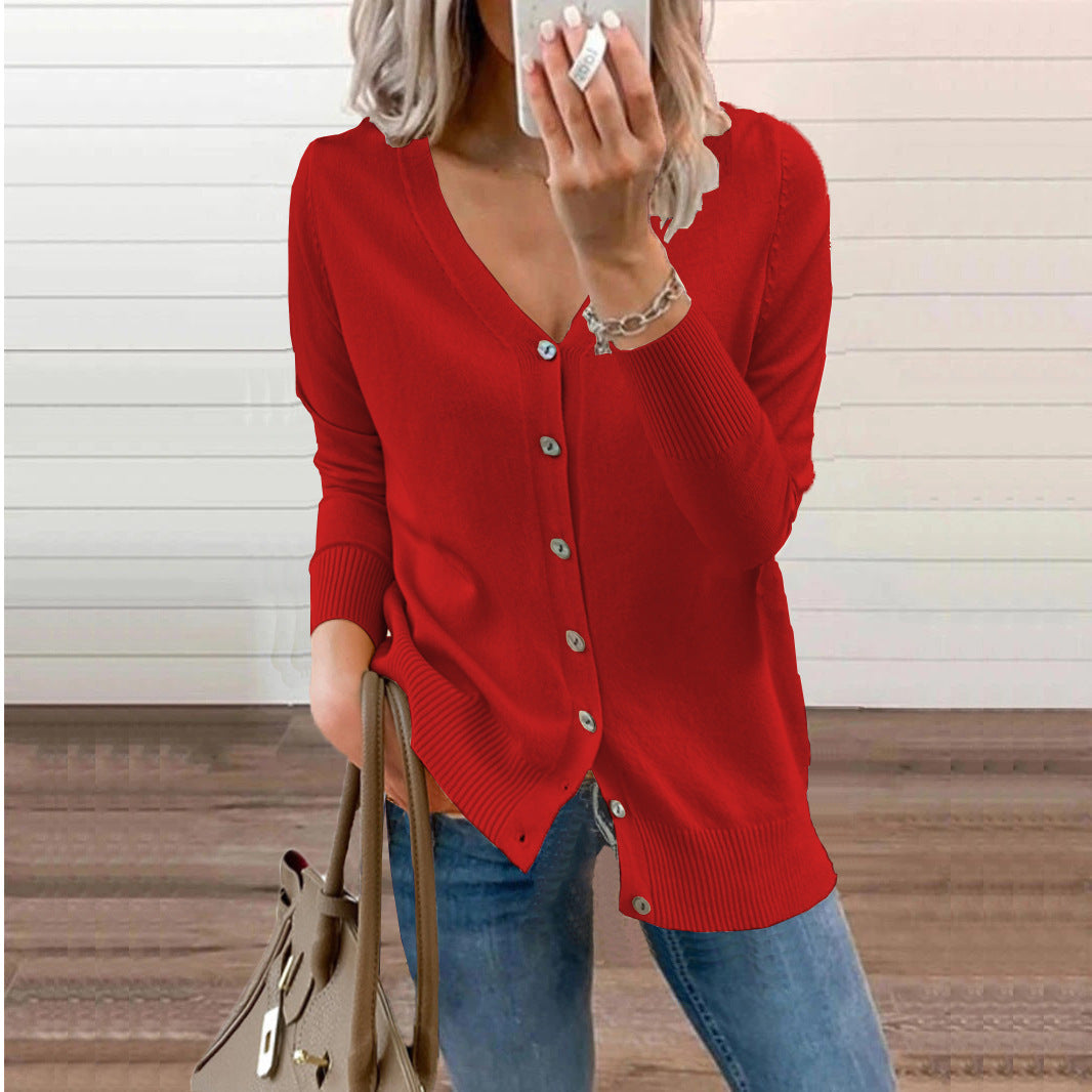 Women's Classic Glamorous Knitted Loose Outer Blouses