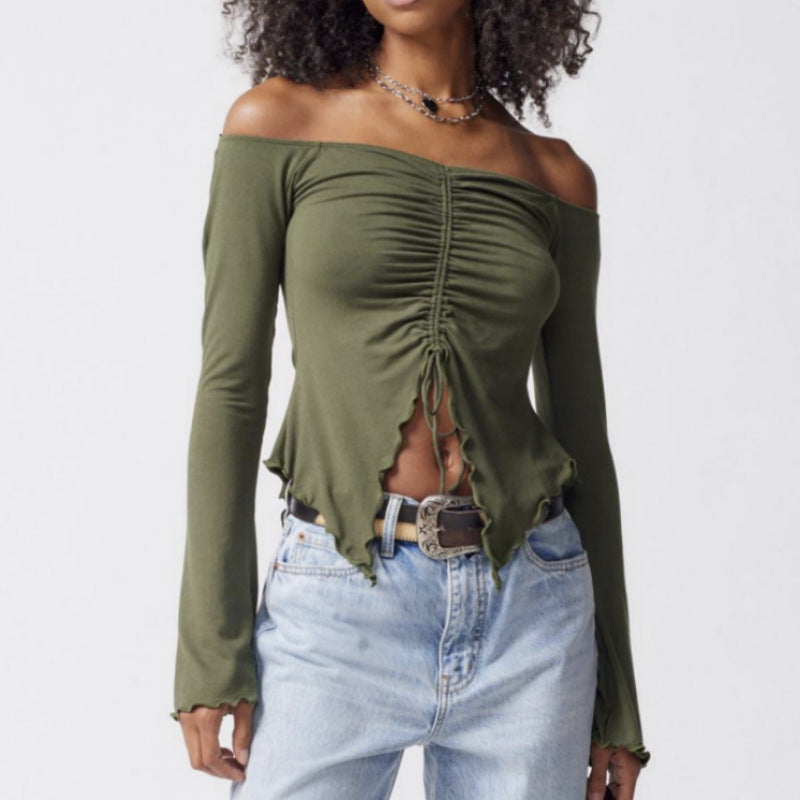 Women's Two-way Stringy Seedge Sexy Strapless Long Blouses