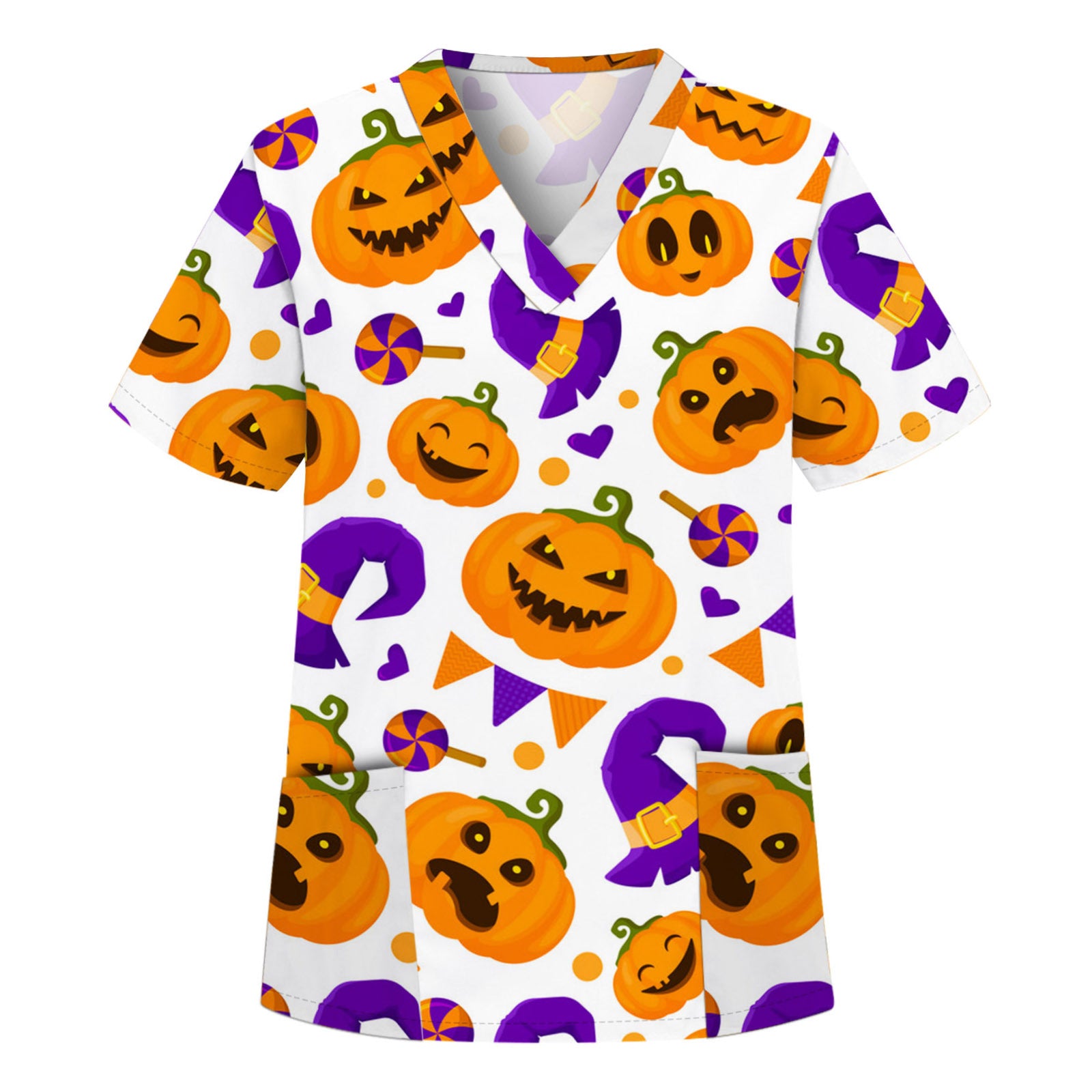 Digital Printing Halloween Sleeve Cloth For Tops