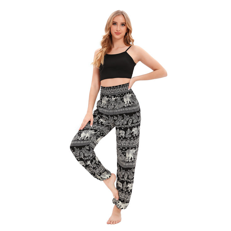 Pantalon Bloomers de yoga en rayonne de charme classique pour femmes