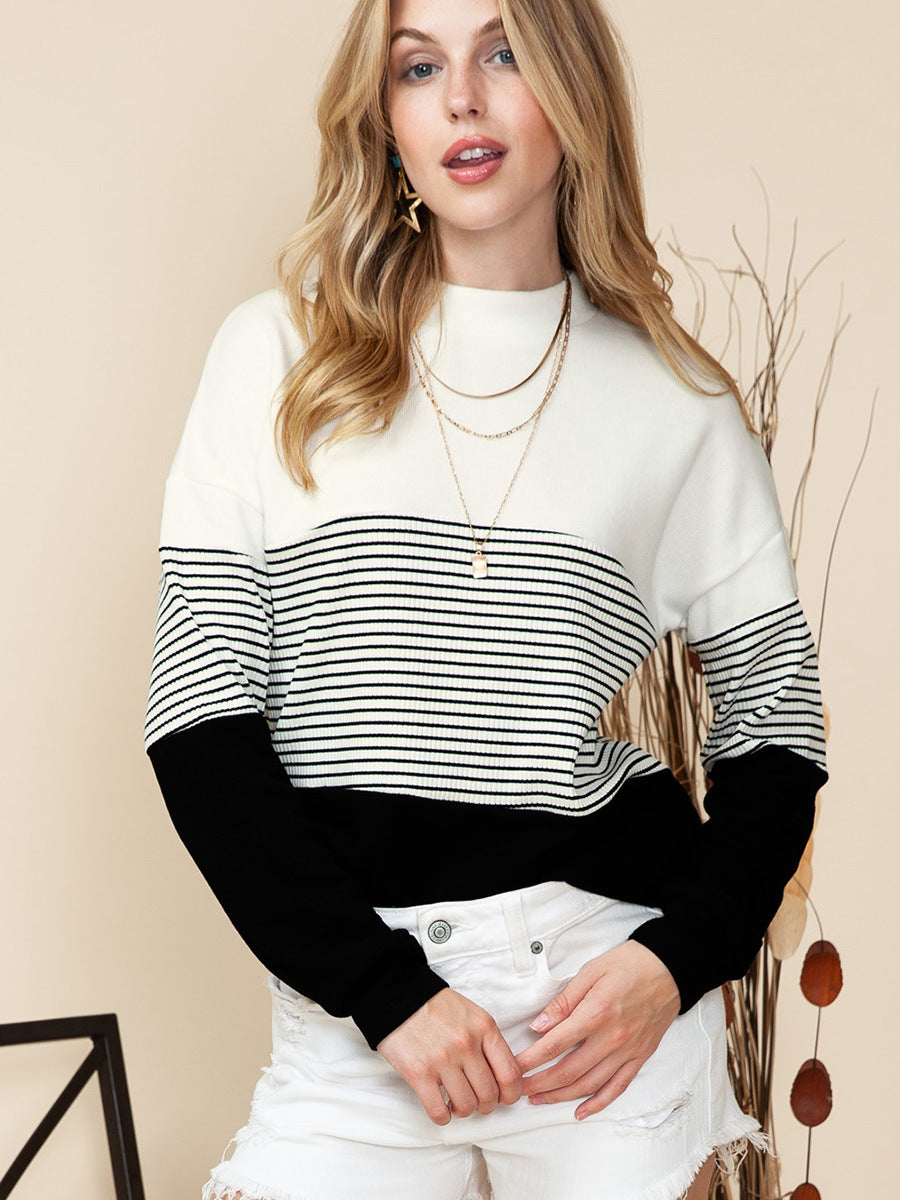 Women's Autumn Pullover Crew Neck Casual Style Sweaters