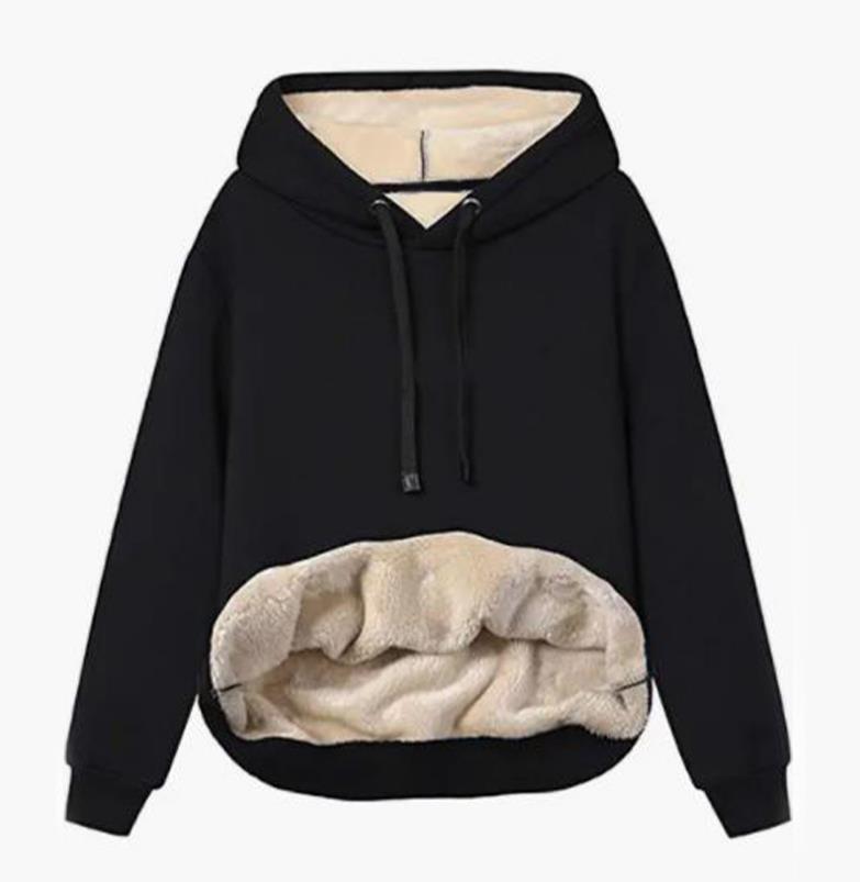 Women's Winter Warm Berber Fleece Pocket Hooded Coats