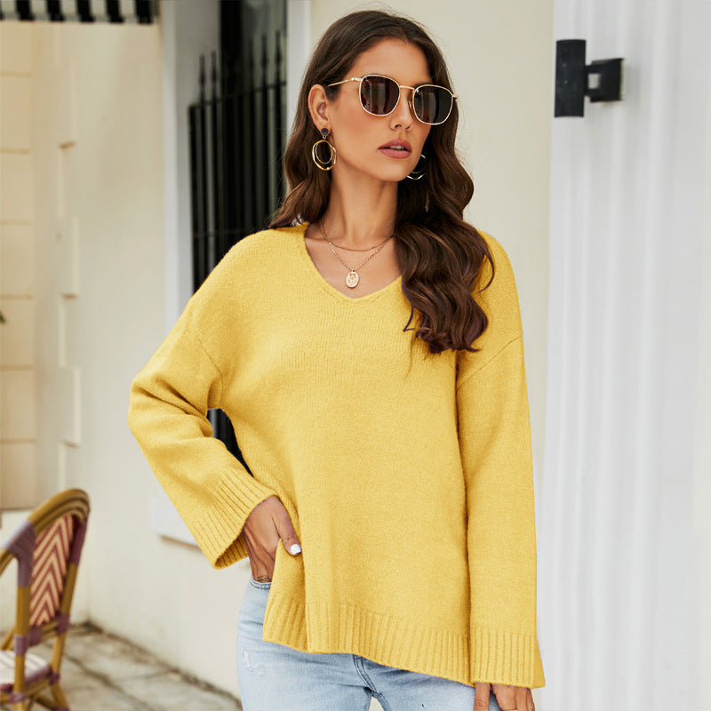 Women's Stylish Long Sleeve Casual Loose-fitting Sweaters