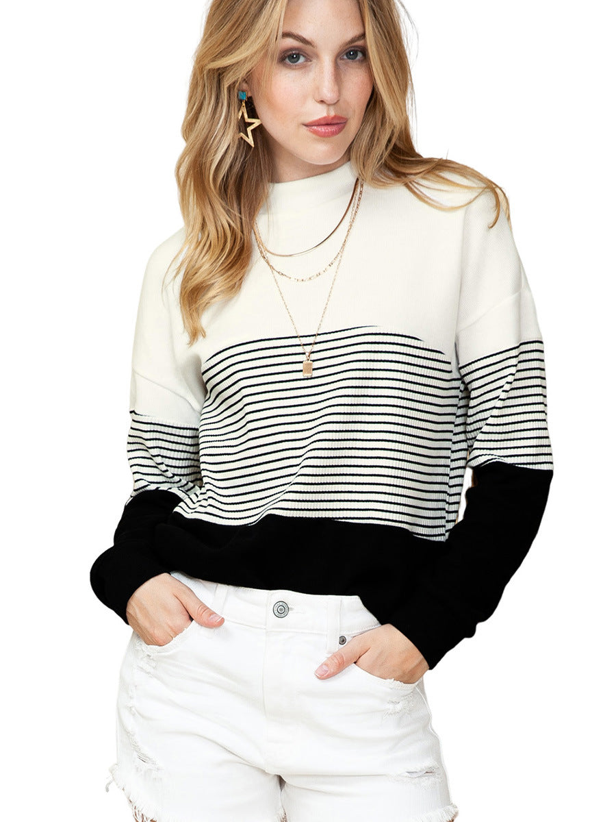 Women's Autumn Pullover Crew Neck Casual Style Sweaters