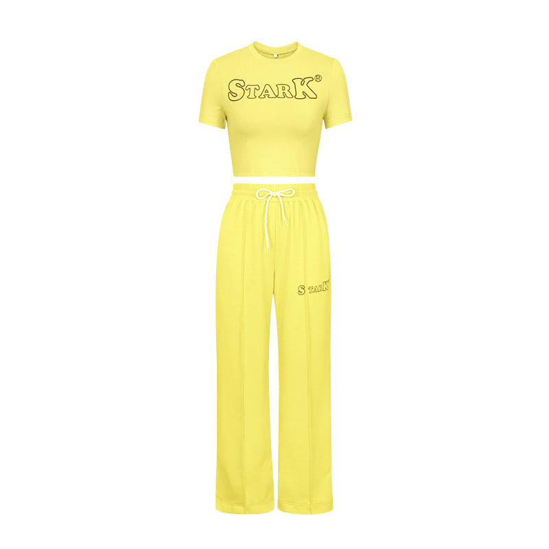 Women's Sports Two-piece Set Printed Letter Suits