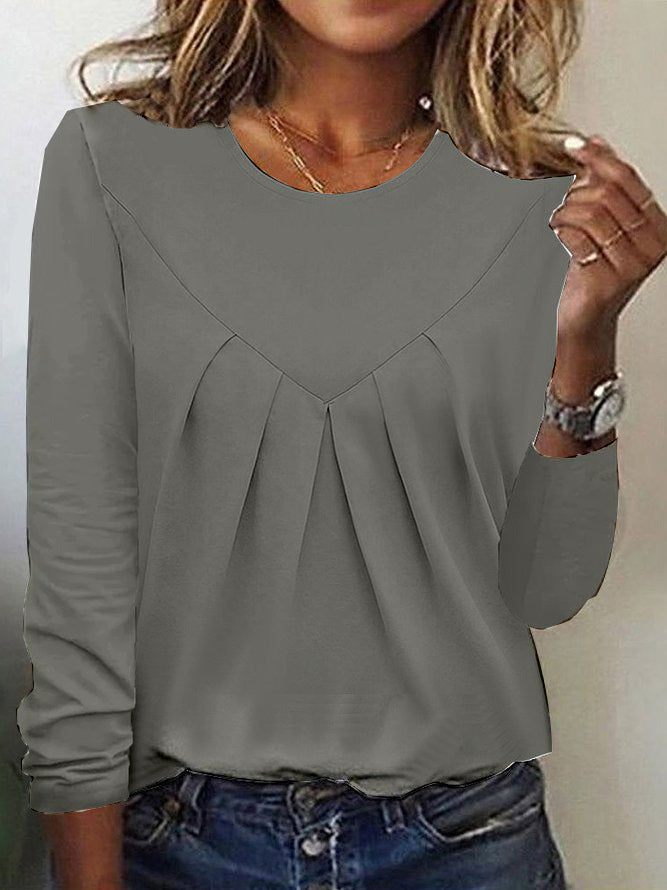 Daily Home Simple Elegant Style Commuter Blouses