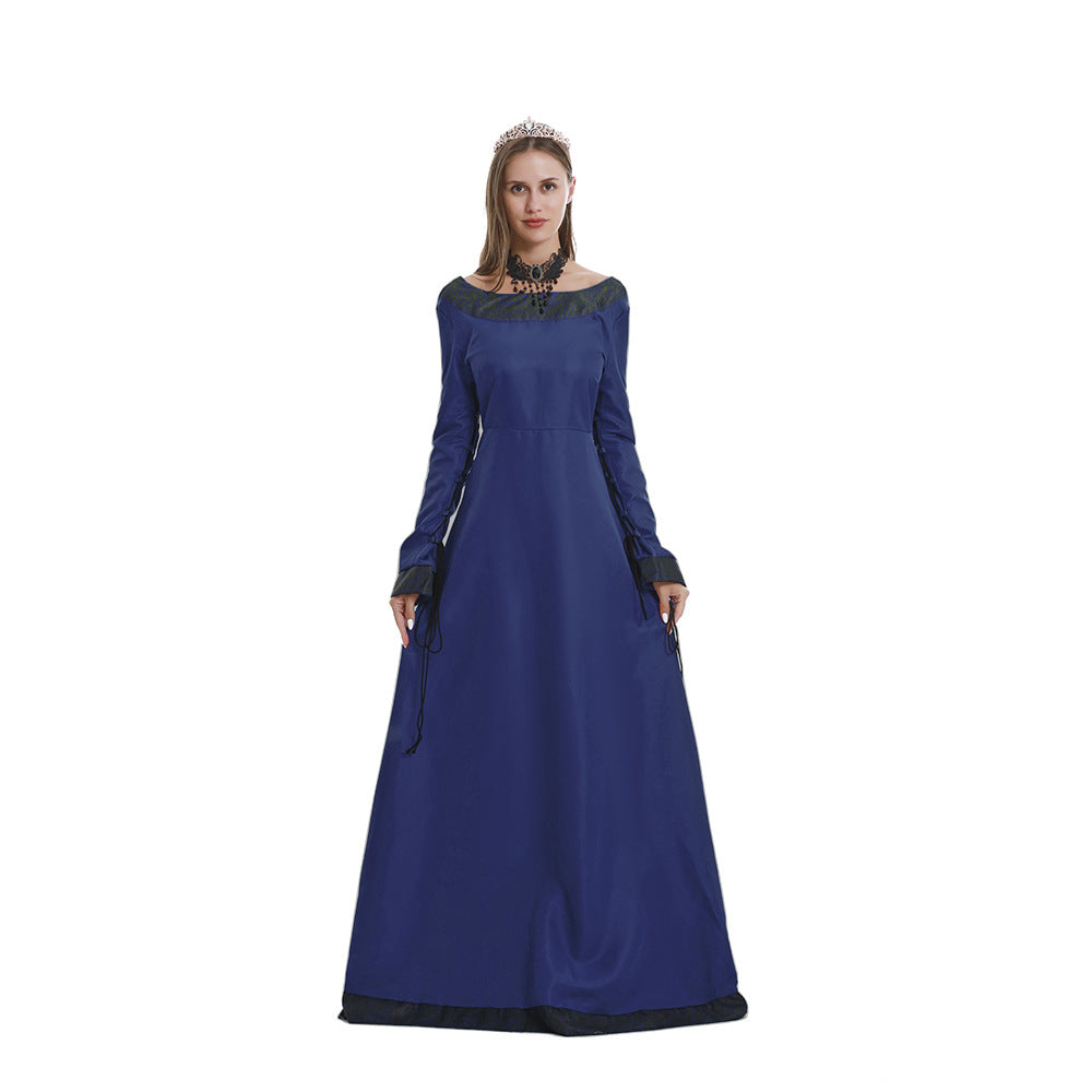 Robe longue de cour pour femmes, Costumes médiévaux classiques mi-longs