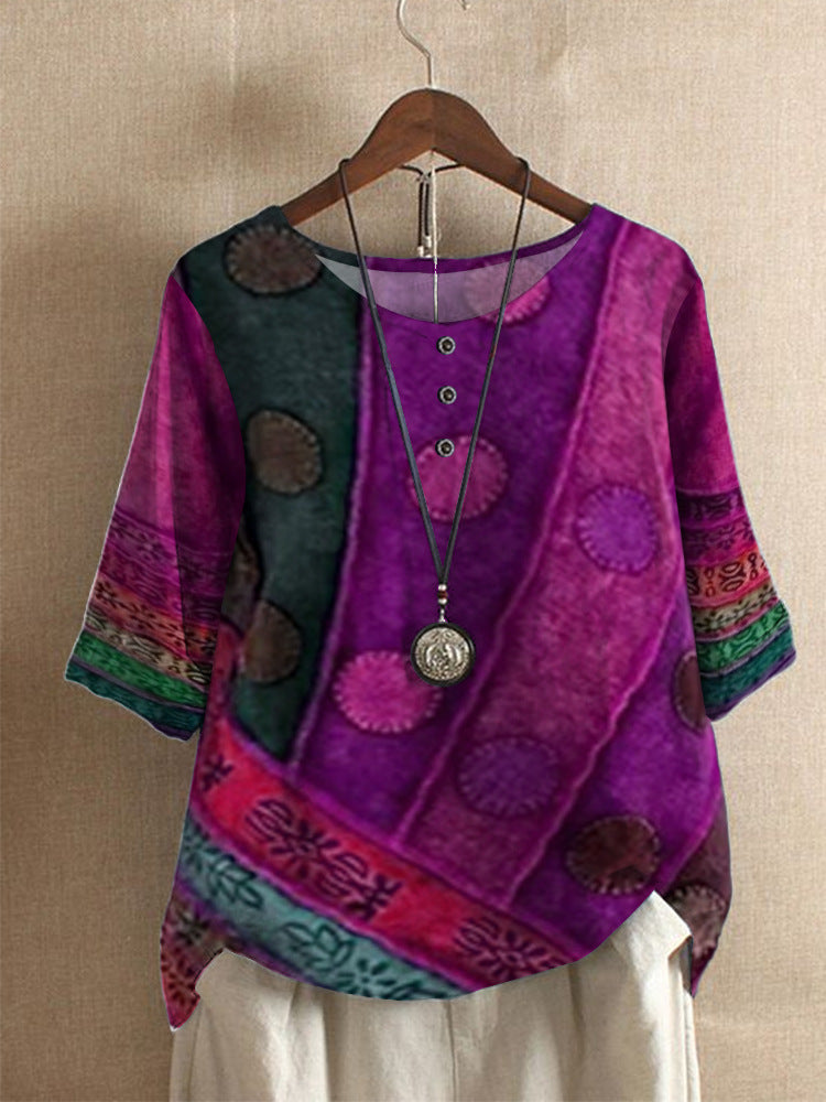 Women's Casual Classy Loose Digital Printing Blouses