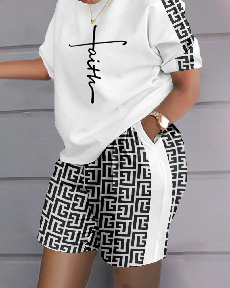 Women's Hip Hop Style Street Fashion Printing Suits