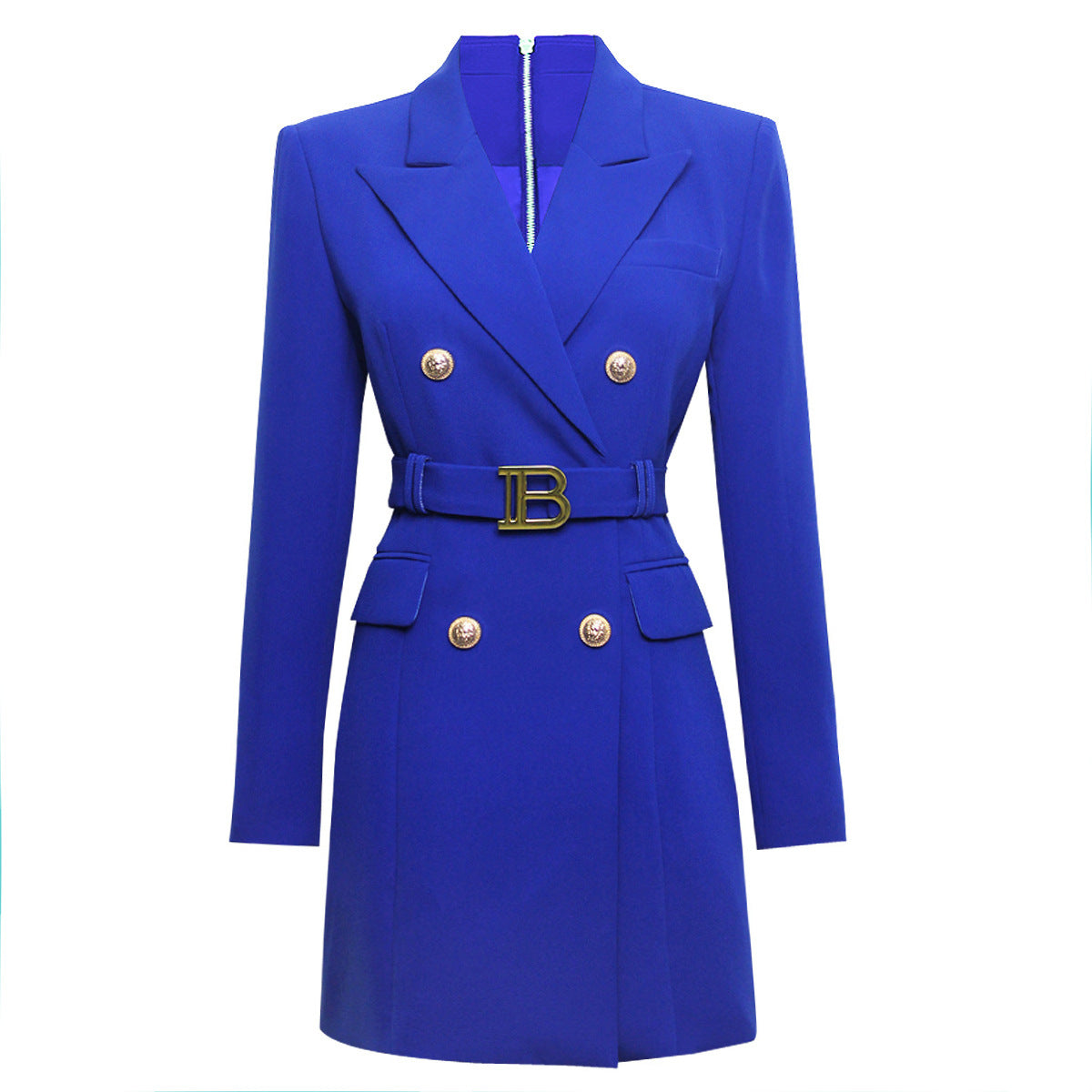 Women's Belt Long Sleeve Slim Fit Temperament Commute Business Dresses