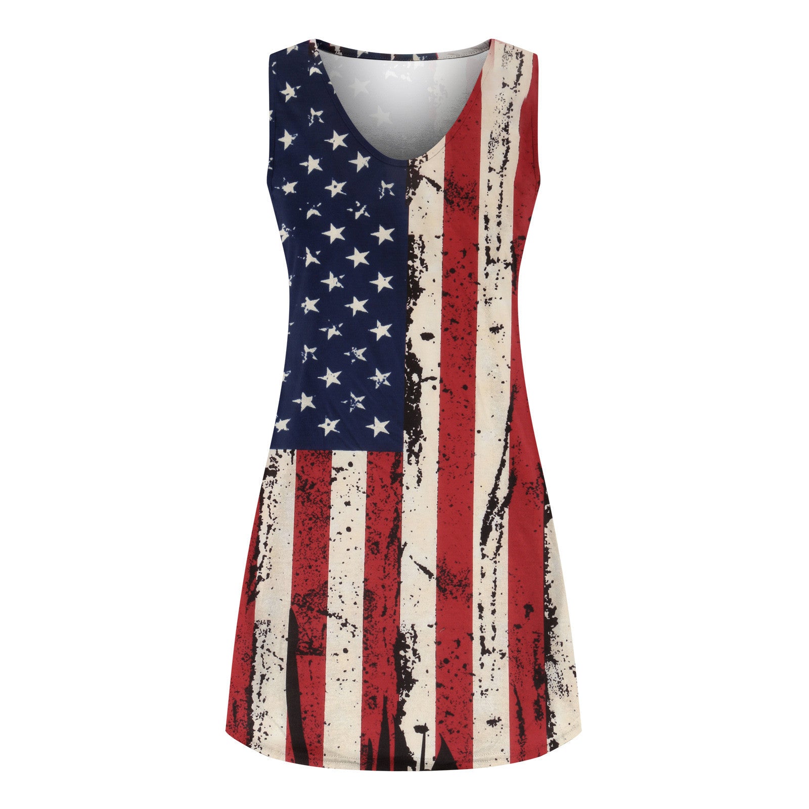 Women's Cool Independence Day Printed Sleeveless Dresses