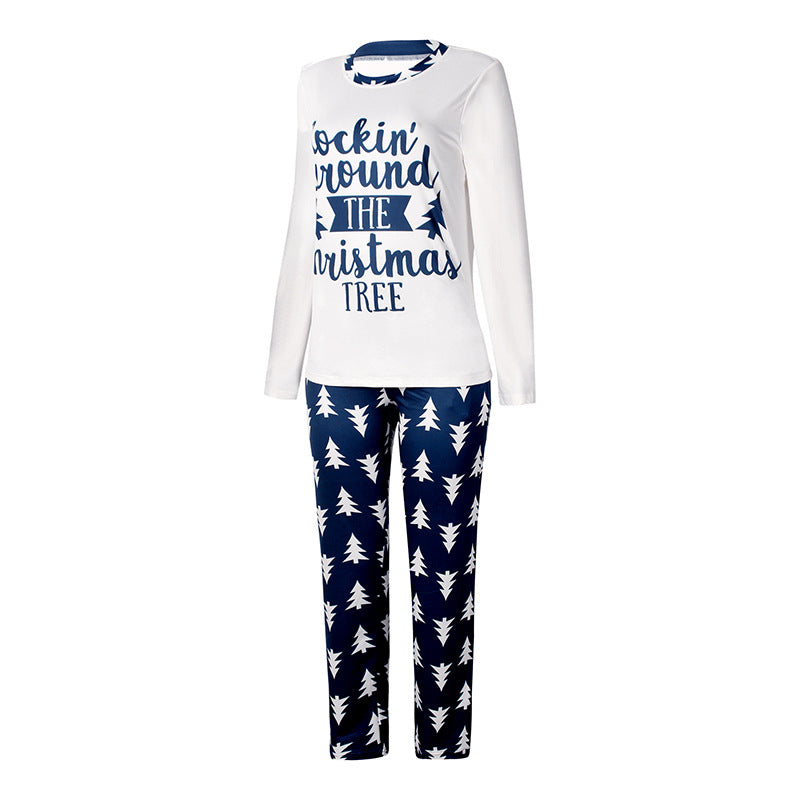 Christmas Pajamas Fashion Printed Long-sleeved Casual Suits