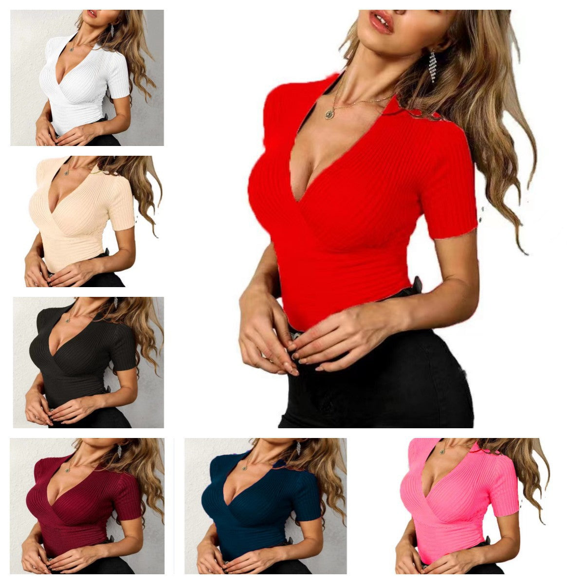 Women's Summer Intellectual Style Elegant Knitted Pullover Blouses