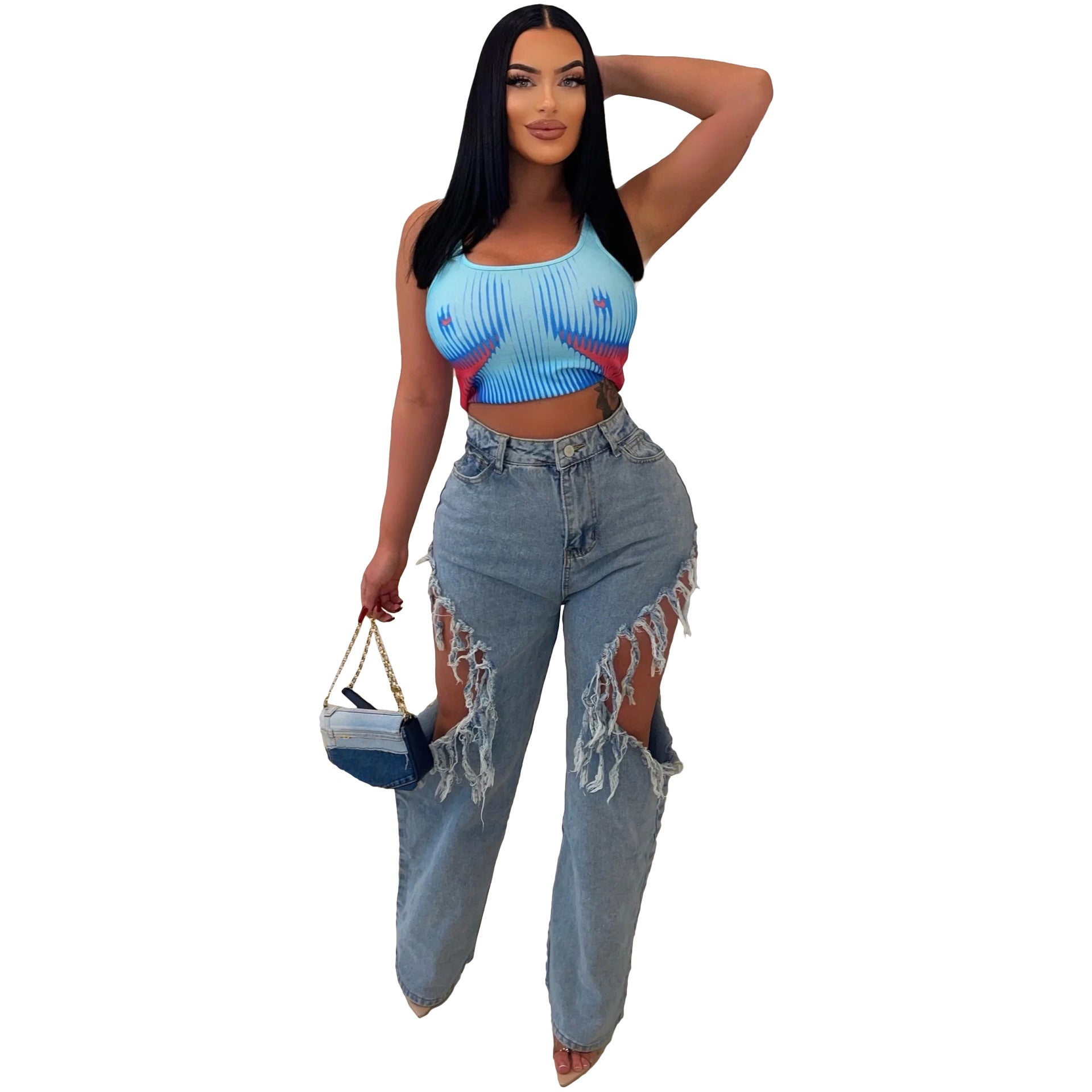 Women's Innovative Casual Sexy Ripped Washed Jeans