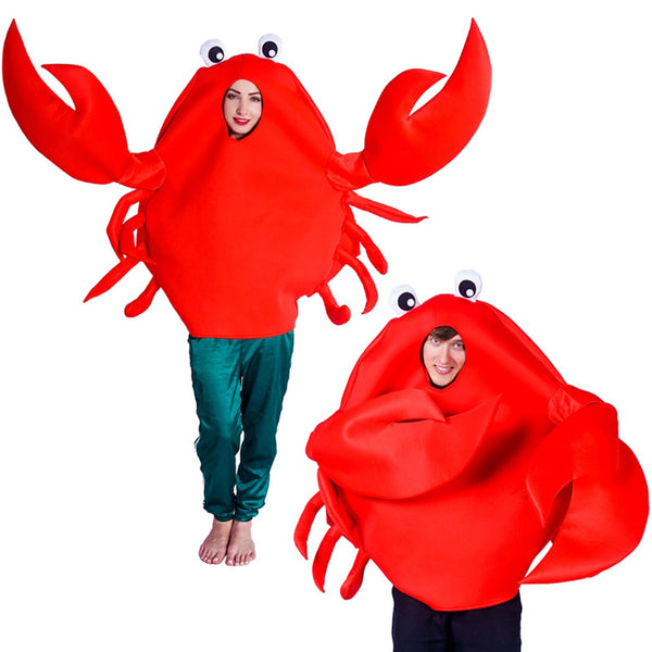 Couple drôle parodie de crabe Costumes d'animaux mignons