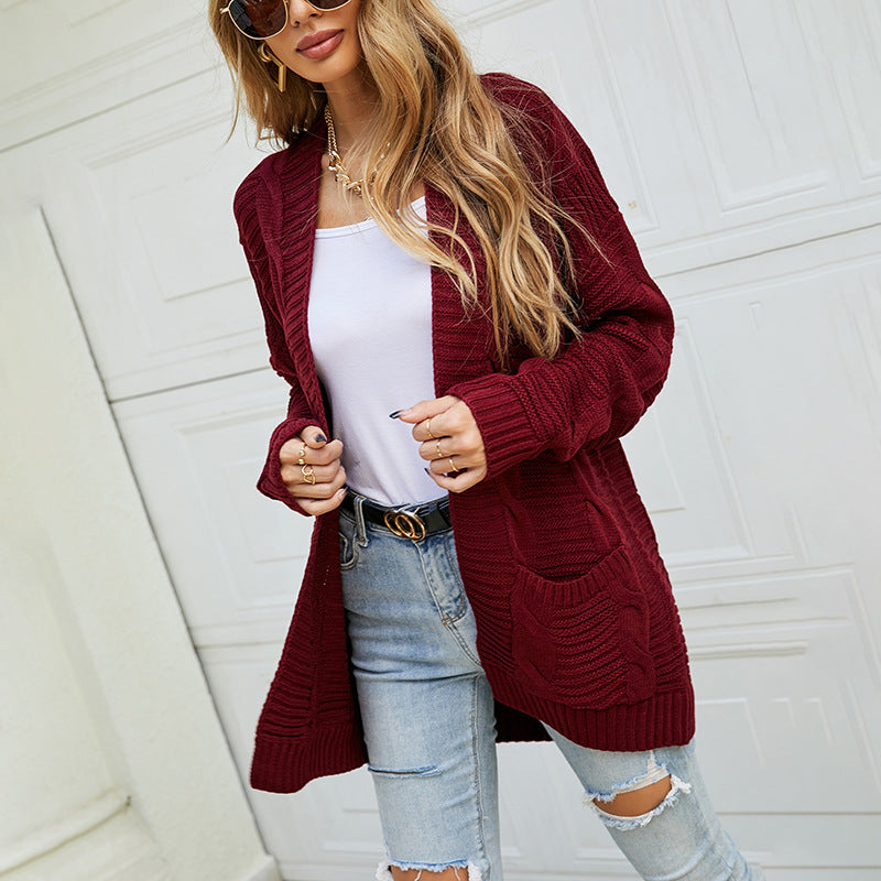 Women's Trendy Twist Clothes Loose Mid-length Sweaters