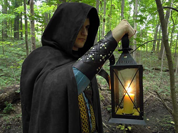 Medieval Cape Cloak Halloween Wizard Death Costumes