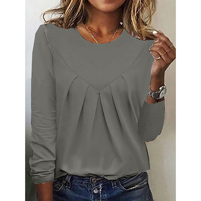 Daily Home Simple Elegant Style Commuter Blouses