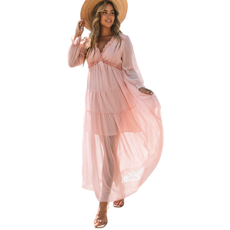 Robe florale d'été pour femmes, Style Simple, robes profondes