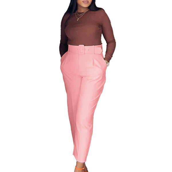 Women's Classy High Waist Pure Color Pants