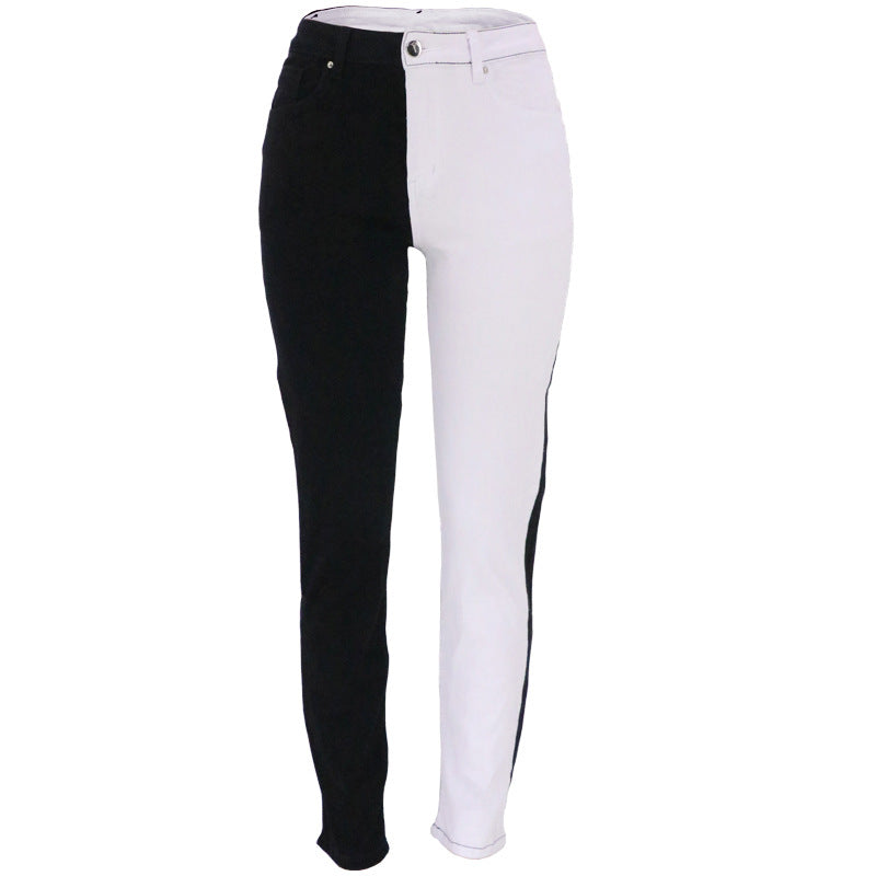 Women's Fashion Stretch Color Straight High Waist Jeans