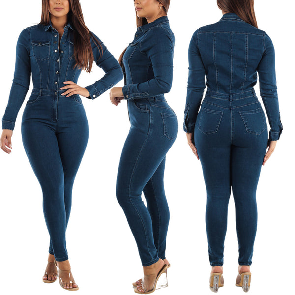 Strapazierfähige, vielseitige, coole neue Slim-Fit-Stretch-Jumpsuits