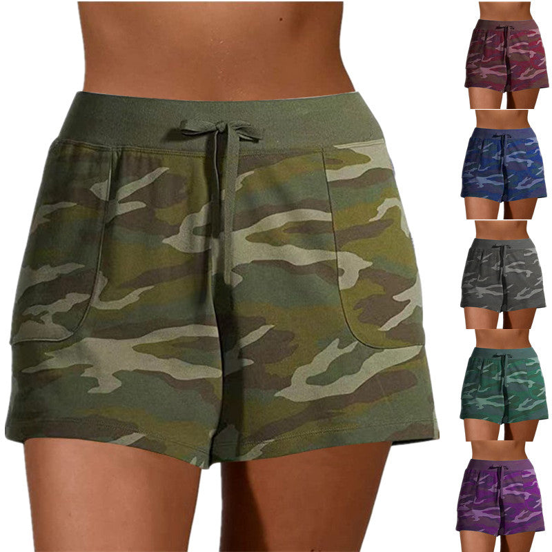 Women's Classy Summer Camouflage Sports Up Pants
