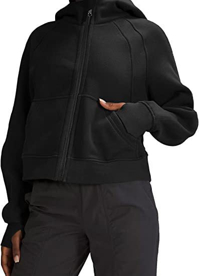Women's Hooded Pullover Pocket Long Zipper Sweatshirt Sweaters