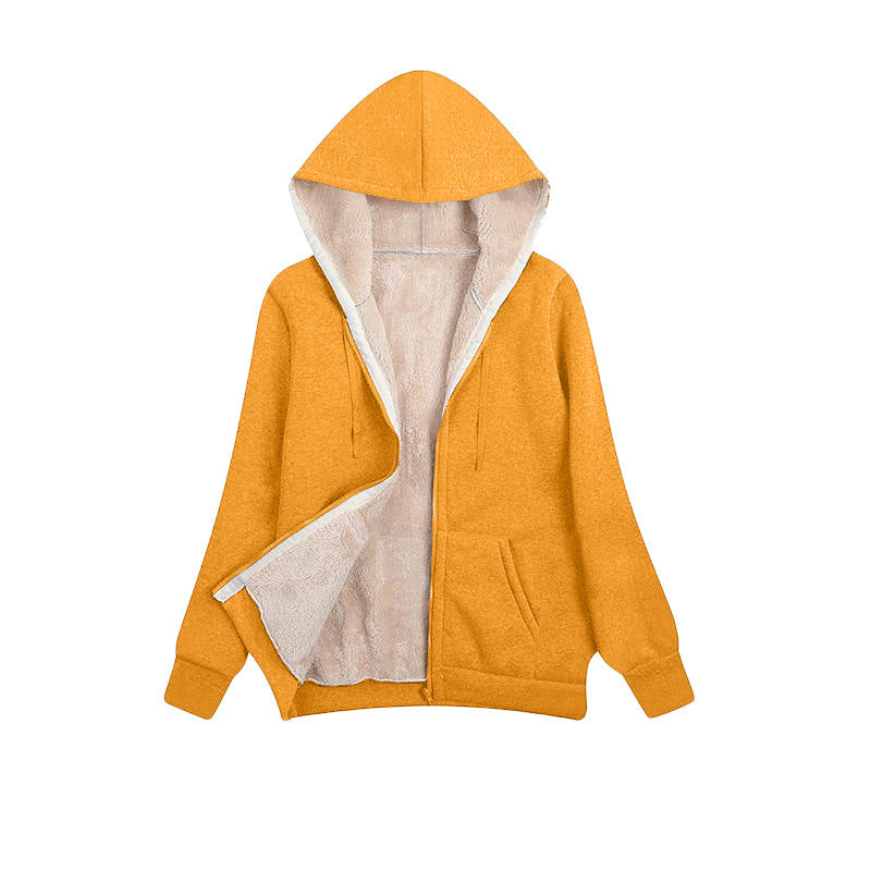 Women's Comfortable Classy Large Plush Hooded Sweaters