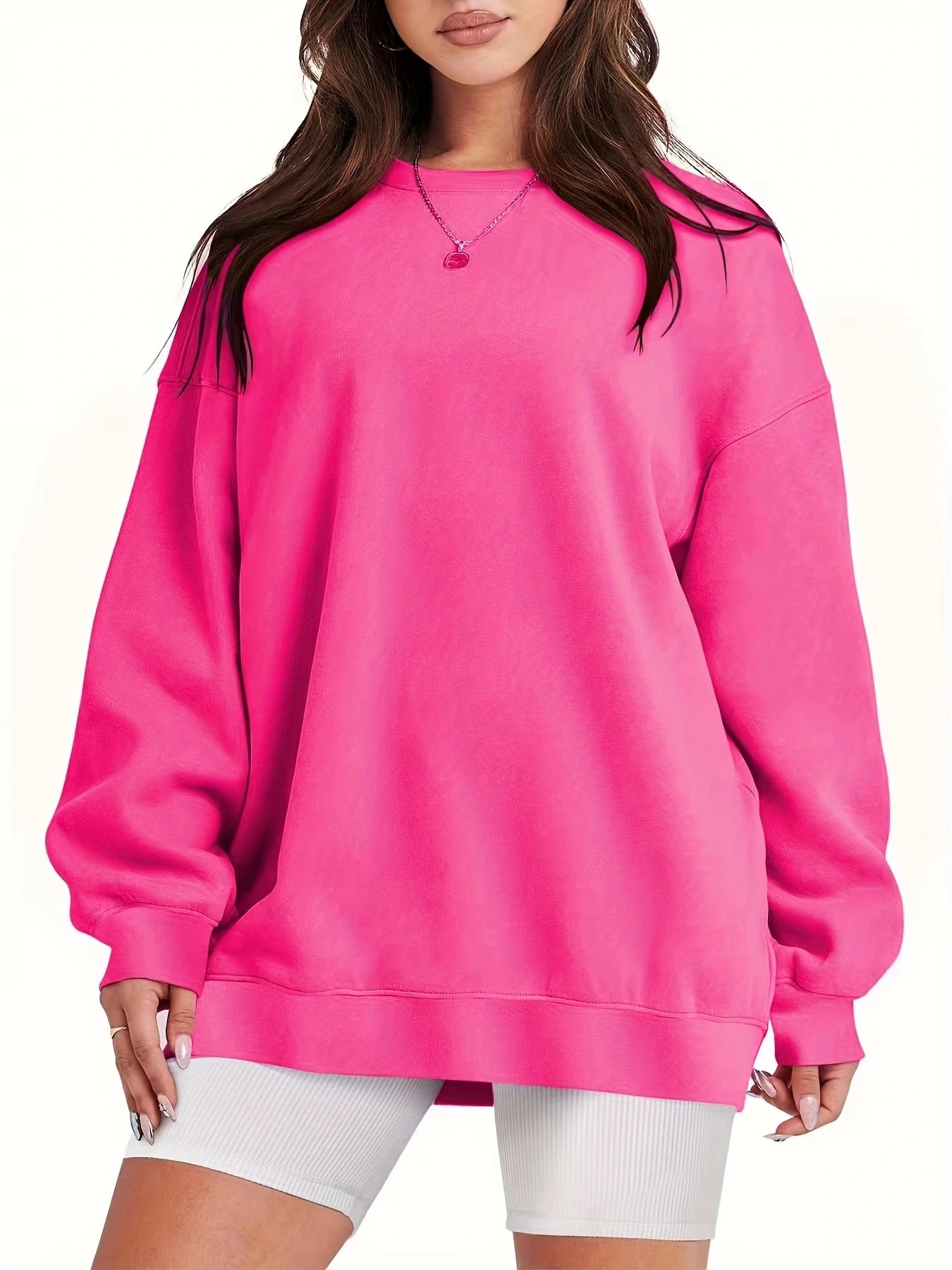 Women's Oversized Loose Long-sleeved Round Neck Pullover Sweaters