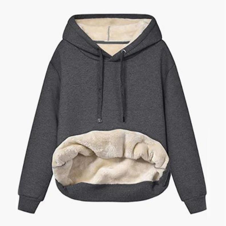 Women's Winter Warm Berber Fleece Pocket Hooded Coats