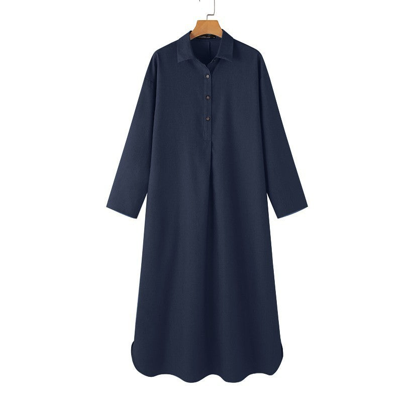 Robes à manches longues de style unisexe à la mode élégante pour femmes